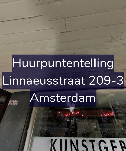 Foto gevel Huurpuntentelling voor Linnaeusstraat 209-3, Amsterdam