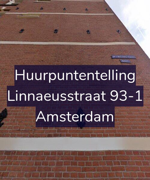 Foto gevel Huurpuntentelling voor Linnaeusstraat 93-1, Amsterdam
