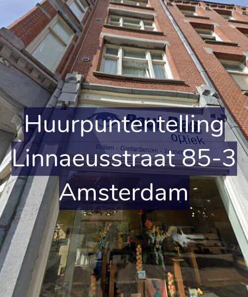 Foto gevel Huurpuntentelling voor Linnaeusstraat 85-3, Amsterdam