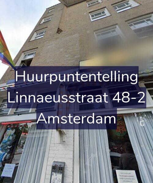 Foto gevel Huurpuntentelling voor Linnaeusstraat 48-2, Amsterdam