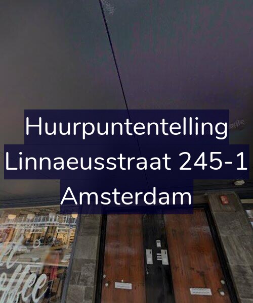 Foto gevel Huurpuntentelling voor Linnaeusstraat 245-1, Amsterdam
