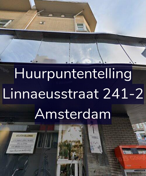 Foto gevel Huurpuntentelling voor Linnaeusstraat 241-2, Amsterdam
