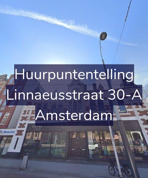 Foto gevel Huurpuntentelling voor Linnaeusstraat 30-A, Amsterdam
