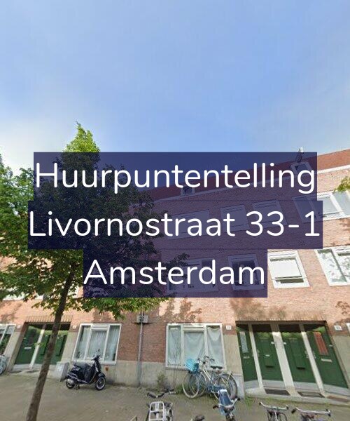 Foto gevel Huurpuntentelling voor Livornostraat 33-1, Amsterdam