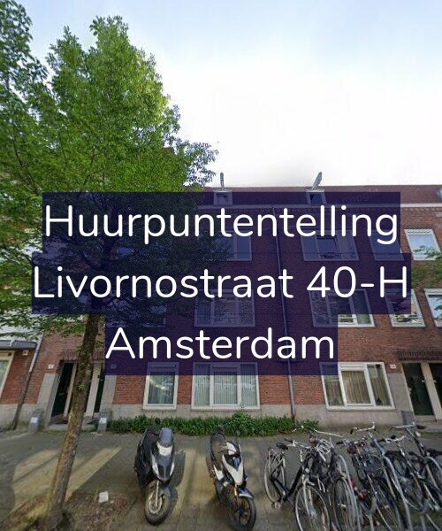 Foto gevel Huurpuntentelling voor Livornostraat 40-H, Amsterdam