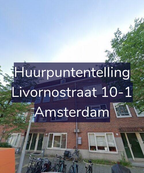 Foto gevel Huurpuntentelling voor Livornostraat 10-1, Amsterdam