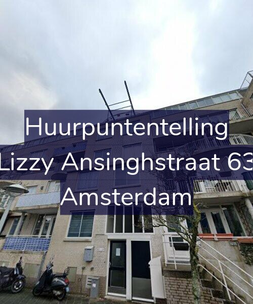 Foto gevel Huurpuntentelling voor Lizzy Ansinghstraat 63, Amsterdam