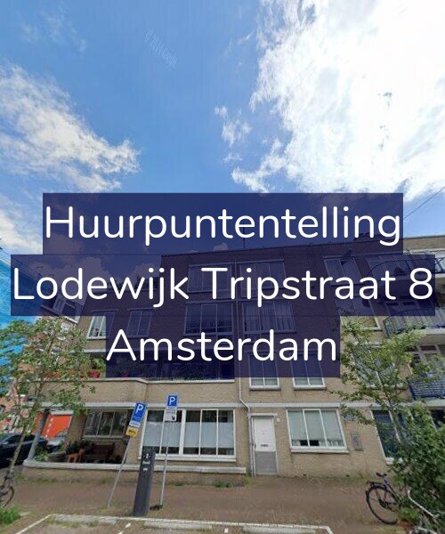 Foto gevel Huurpuntentelling voor Lodewijk Tripstraat 8, Amsterdam