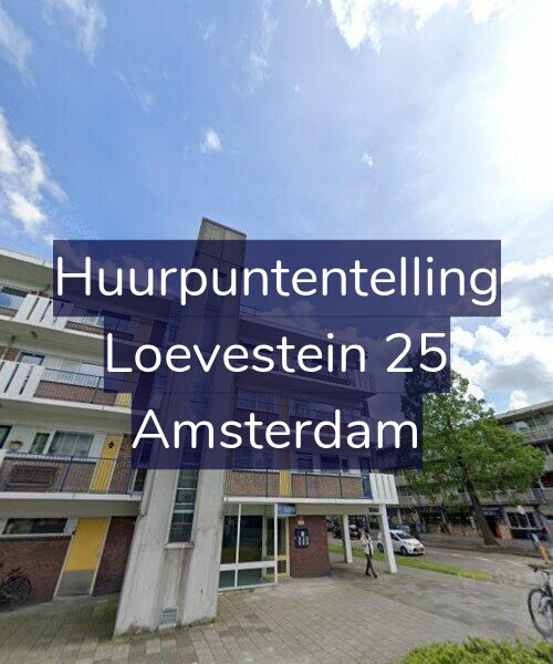 Foto gevel Huurpuntentelling voor Loevestein 25, Amsterdam