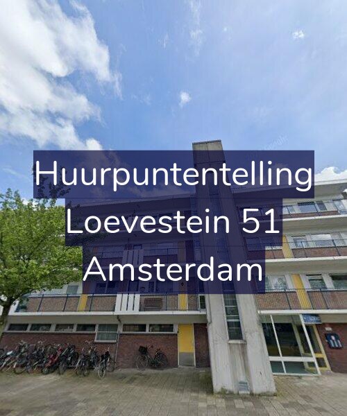 Foto gevel Huurpuntentelling voor Loevestein 51, Amsterdam