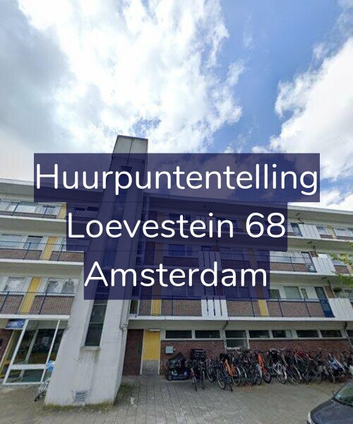 Foto gevel Huurpuntentelling voor Loevestein 68, Amsterdam