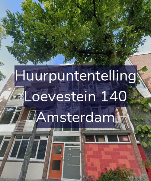 Foto gevel Huurpuntentelling voor Loevestein 140, Amsterdam