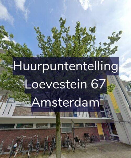Foto gevel Huurpuntentelling voor Loevestein 67, Amsterdam