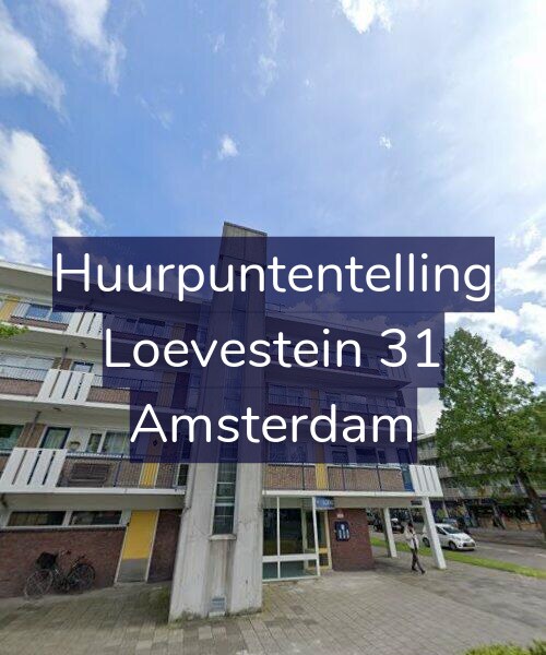 Foto gevel Huurpuntentelling voor Loevestein 31, Amsterdam