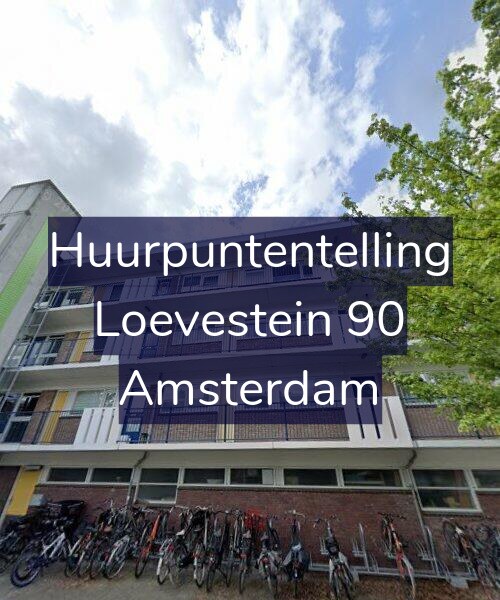 Foto gevel Huurpuntentelling voor Loevestein 90, Amsterdam