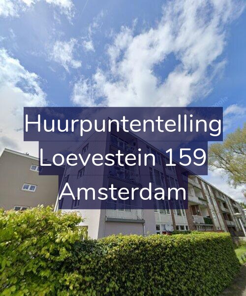Foto gevel Huurpuntentelling voor Loevestein 159, Amsterdam