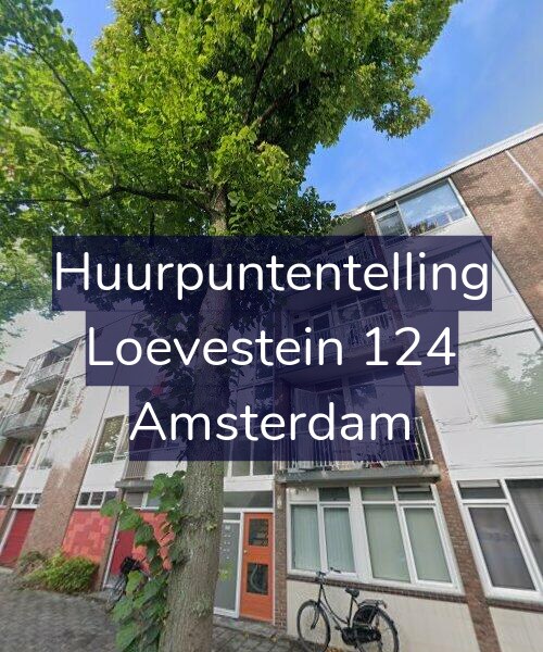 Foto gevel Huurpuntentelling voor Loevestein 124, Amsterdam