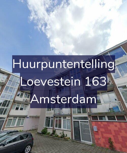 Foto gevel Huurpuntentelling voor Loevestein 163, Amsterdam
