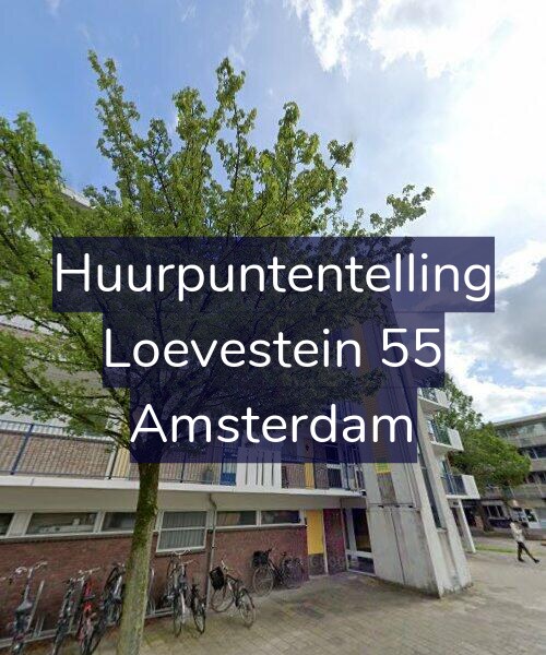 Foto gevel Huurpuntentelling voor Loevestein 55, Amsterdam