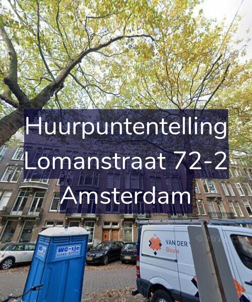 Foto gevel Huurpuntentelling voor Lomanstraat 72-2, Amsterdam
