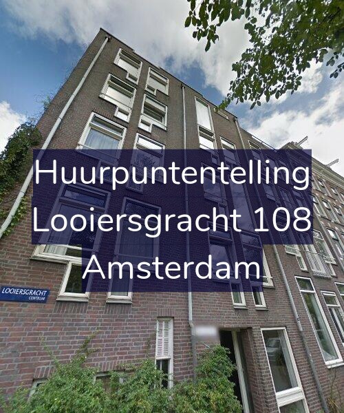Foto gevel Huurpuntentelling voor Looiersgracht 108, Amsterdam