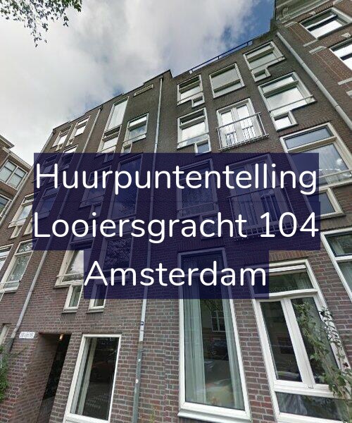 Foto gevel Huurpuntentelling voor Looiersgracht 104, Amsterdam