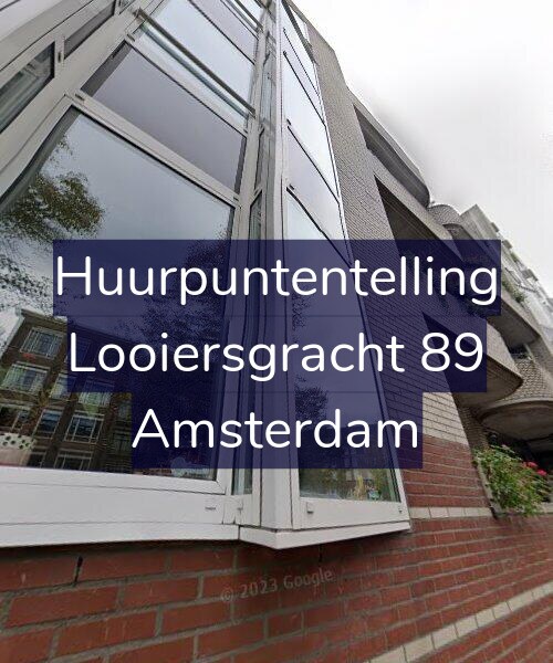Foto gevel Huurpuntentelling voor Looiersgracht 89, Amsterdam