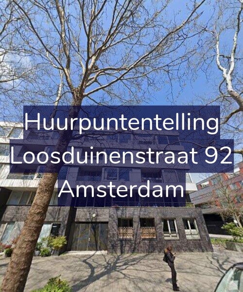 Foto gevel Huurpuntentelling voor Loosduinenstraat 92, Amsterdam