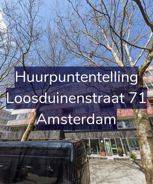 Foto gevel Huurpuntentelling voor Loosduinenstraat 71, Amsterdam