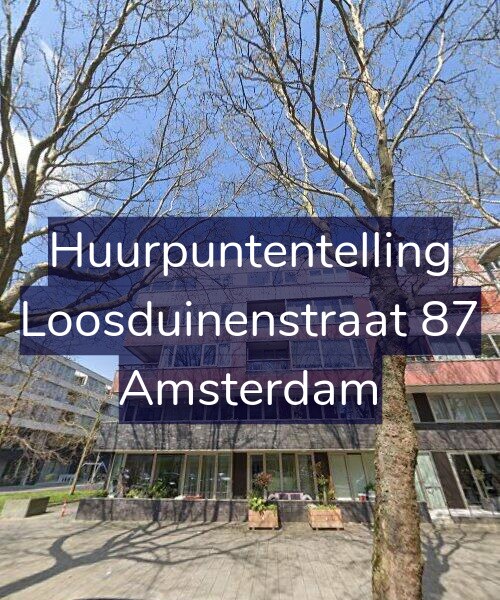 Foto gevel Huurpuntentelling voor Loosduinenstraat 87, Amsterdam