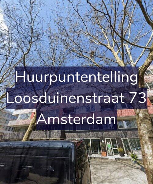 Foto gevel Huurpuntentelling voor Loosduinenstraat 73, Amsterdam
