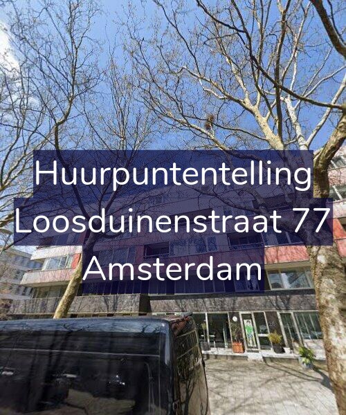 Foto gevel Huurpuntentelling voor Loosduinenstraat 77, Amsterdam