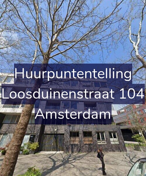 Foto gevel Huurpuntentelling voor Loosduinenstraat 104, Amsterdam