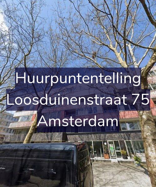 Foto gevel Huurpuntentelling voor Loosduinenstraat 75, Amsterdam