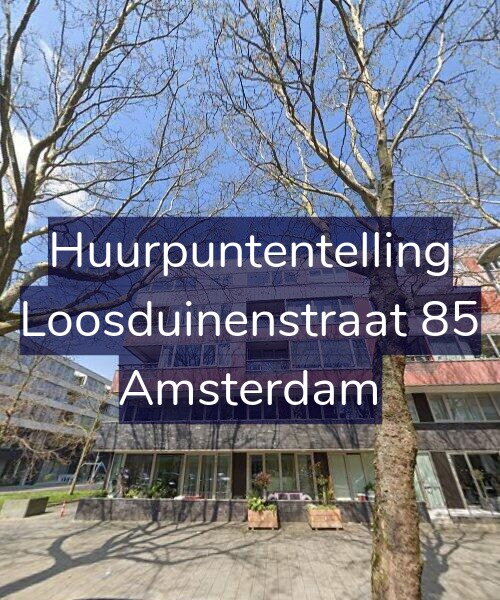 Foto gevel Huurpuntentelling voor Loosduinenstraat 85, Amsterdam