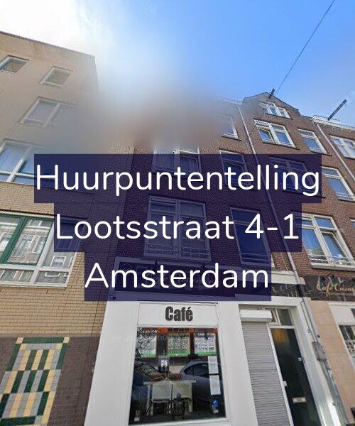 Foto gevel Huurpuntentelling voor Lootsstraat 4-1, Amsterdam