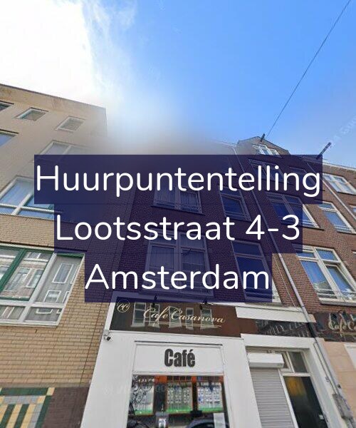 Foto gevel Huurpuntentelling voor Lootsstraat 4-3, Amsterdam