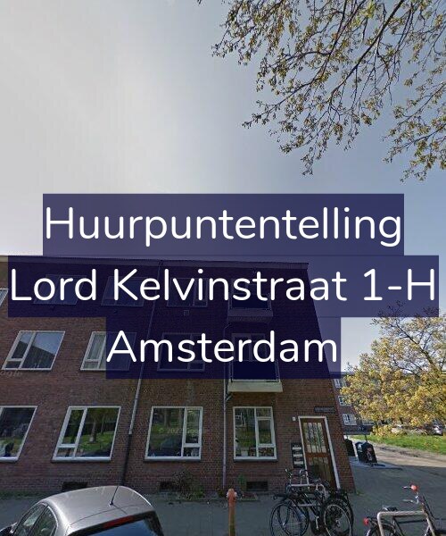 Foto gevel Huurpuntentelling voor Lord Kelvinstraat 1-H, Amsterdam