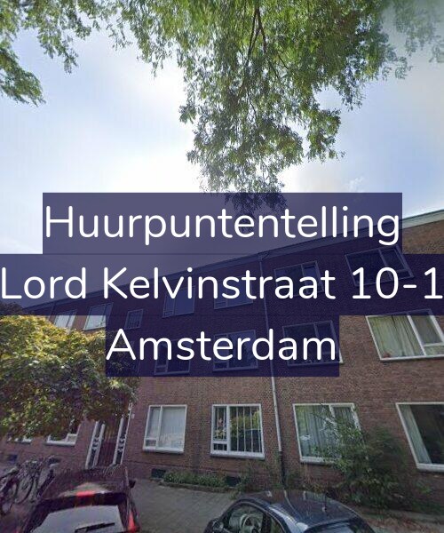Foto gevel Huurpuntentelling voor Lord Kelvinstraat 10-1, Amsterdam