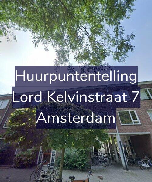 Foto gevel Huurpuntentelling voor Lord Kelvinstraat 7, Amsterdam