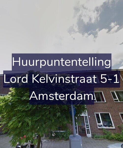 Foto gevel Huurpuntentelling voor Lord Kelvinstraat 5-1, Amsterdam