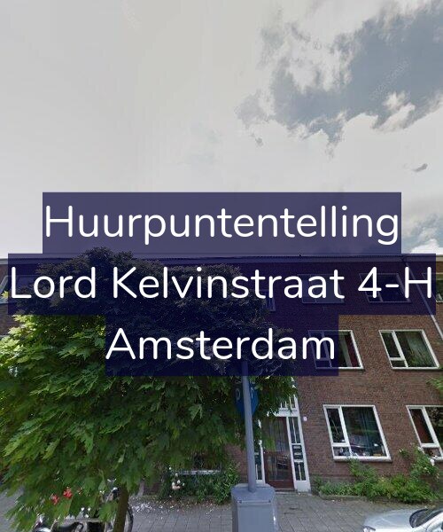 Foto gevel Huurpuntentelling voor Lord Kelvinstraat 4-H, Amsterdam