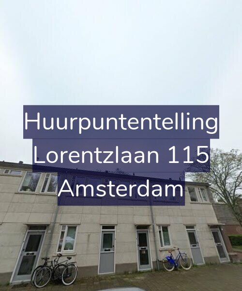 Foto gevel Huurpuntentelling voor Lorentzlaan 115, Amsterdam