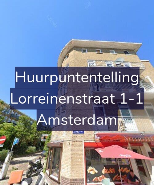 Foto gevel Huurpuntentelling voor Lorreinenstraat 1-1, Amsterdam