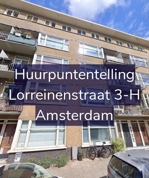 Foto gevel Huurpuntentelling voor Lorreinenstraat 3-H, Amsterdam