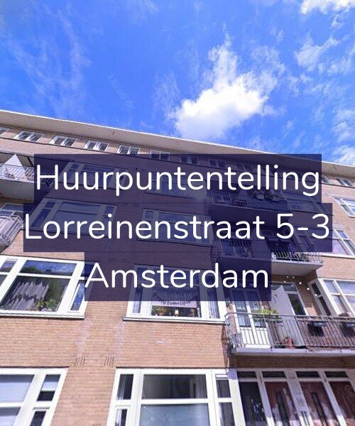 Foto gevel Huurpuntentelling voor Lorreinenstraat 5-3, Amsterdam