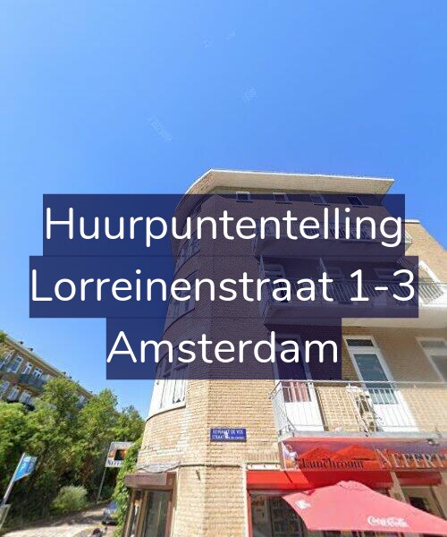 Foto gevel Huurpuntentelling voor Lorreinenstraat 1-3, Amsterdam