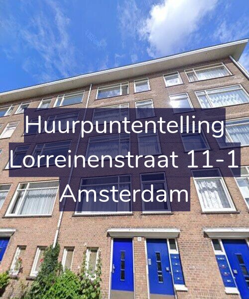 Foto gevel Huurpuntentelling voor Lorreinenstraat 11-1, Amsterdam