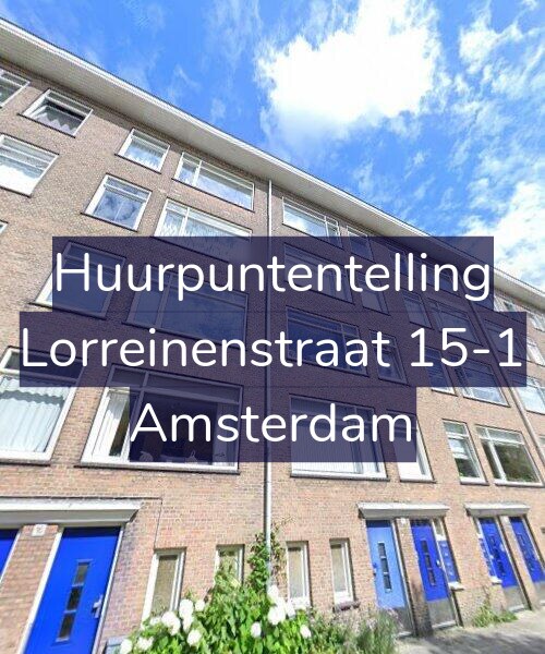 Foto gevel Huurpuntentelling voor Lorreinenstraat 15-1, Amsterdam