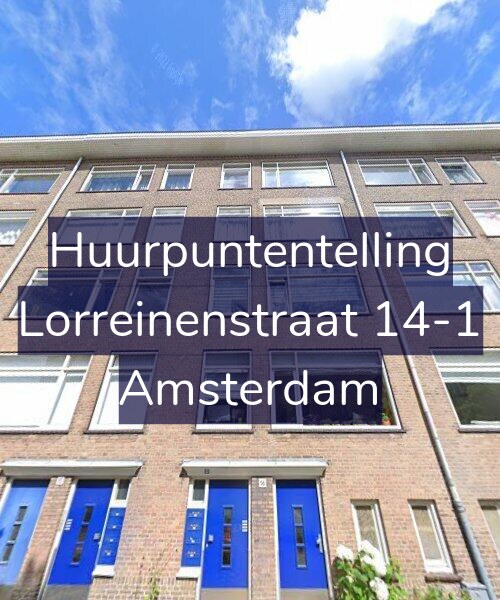 Foto gevel Huurpuntentelling voor Lorreinenstraat 14-1, Amsterdam